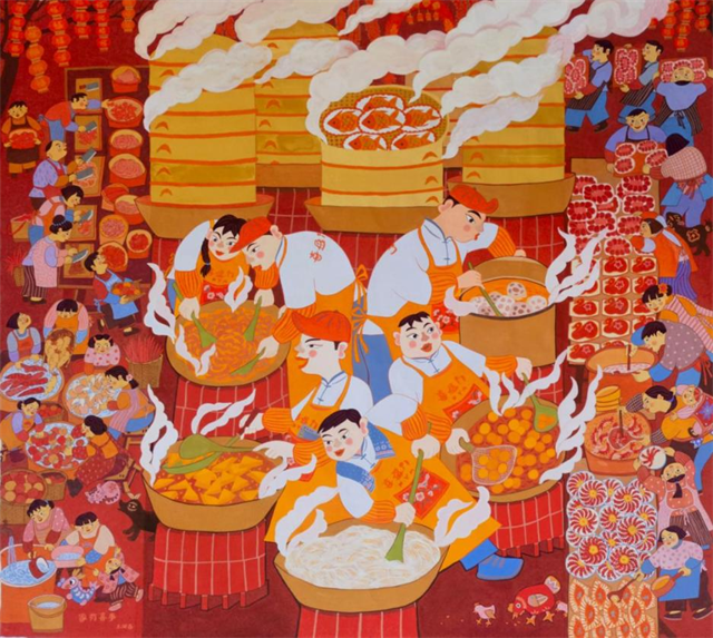 福建5件作品入选2024年全国新春农民画创作征集展示活动