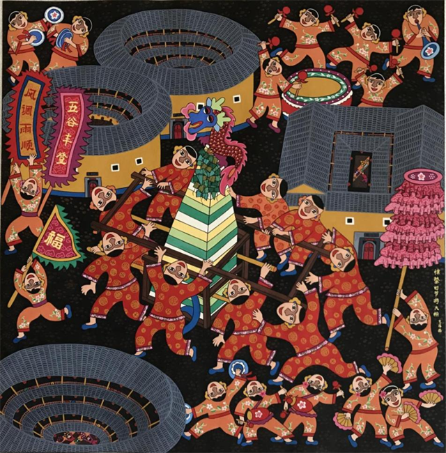 福建5件作品入选2024年全国新春农民画创作征集展示活动