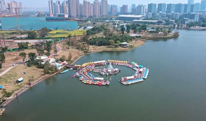 打卡福州旗山湖公园烂漫春光！游湖赏花逛古厝