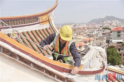 厦门集美学村南薰楼群将焕新 预计9月份完成修缮
