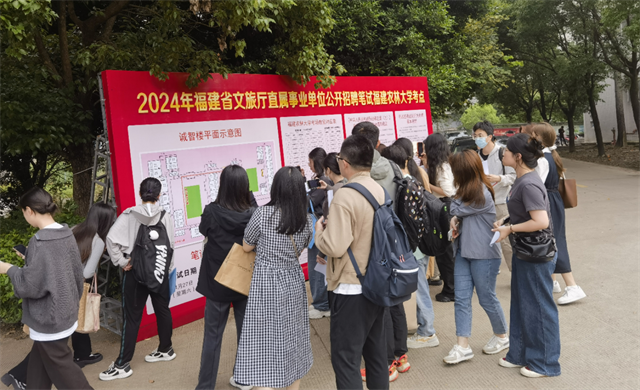 福建省文化和旅游厅直属事业单位公开招聘工作人员笔试工作顺利完成