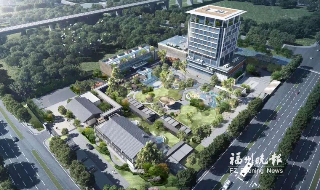 引海水温泉进城区 福清文化旅游康养中心封顶