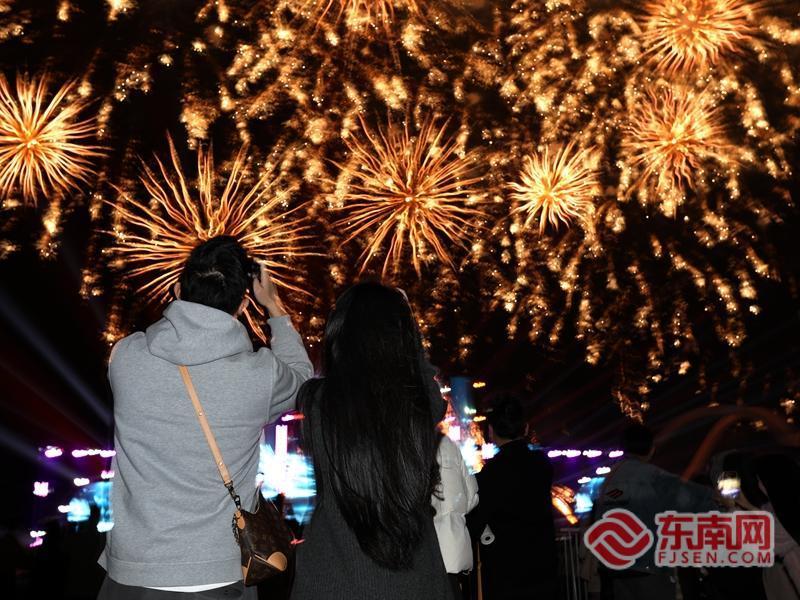 2025年漳州开发区“双鱼岛·双鱼奇缘焰火大秀”上演