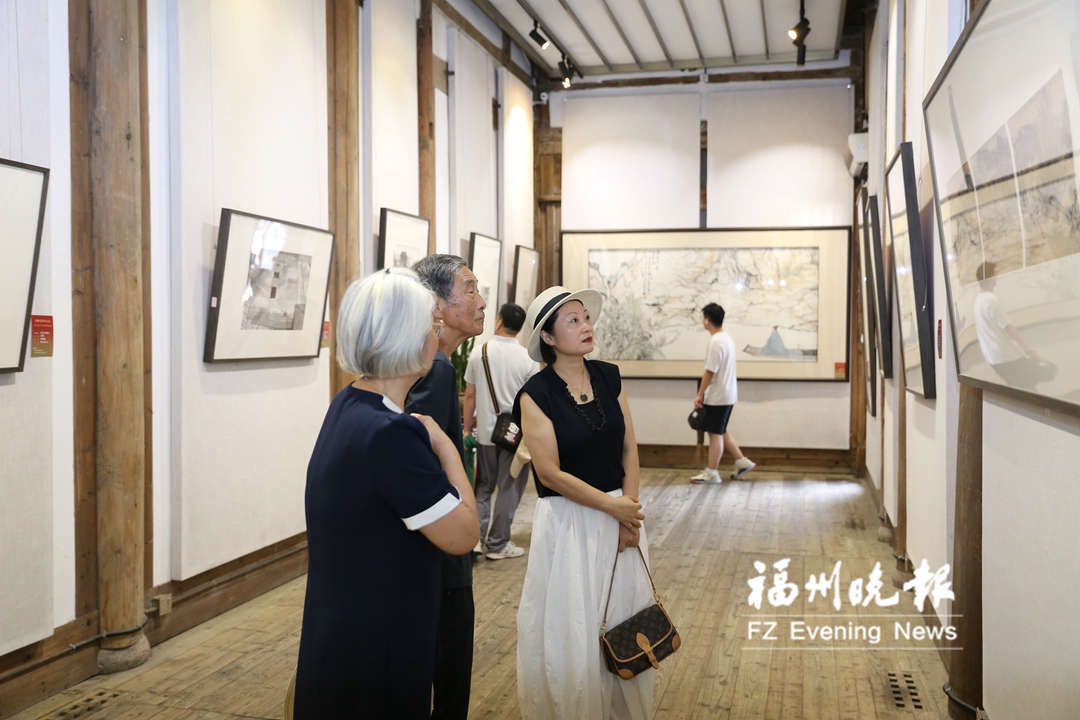 美术名家永安采风写生作品在榕巡展 将展至7月20日