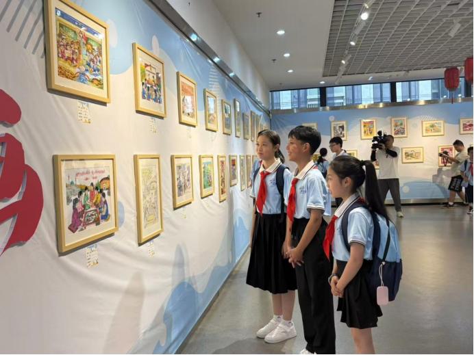 “闽宁情牵三十载，童心共绘新时代”少儿书画大赛优秀作品展在榕举办