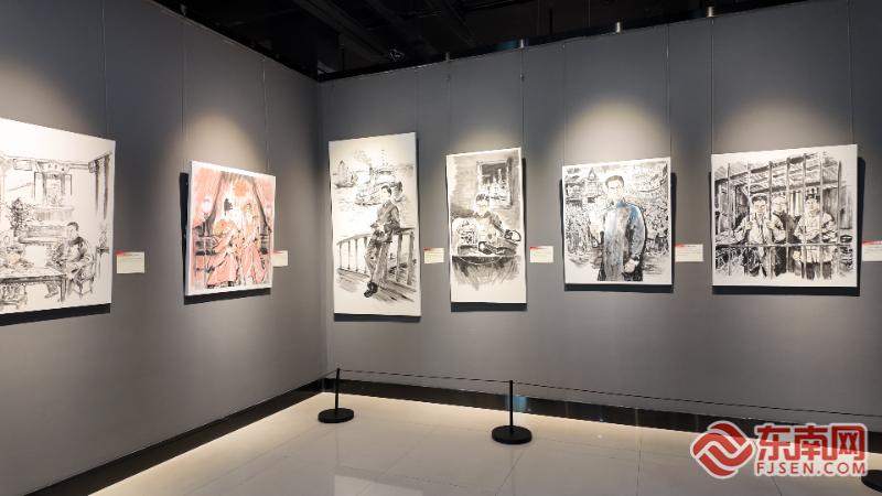 《苍穹之剑——纪念无名英雄蔡威百幅画卷》在宁德首展